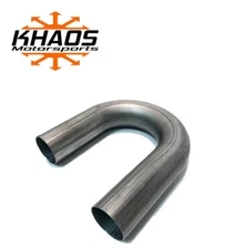 2" 180 Degree 16ga Aluminized Mandrel U Bend Exhaust Tubing Downpipe