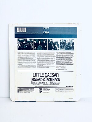 Vintage 1930 Little Caesar Laserdisc VideoDisc 2 CBS Fox Edward G