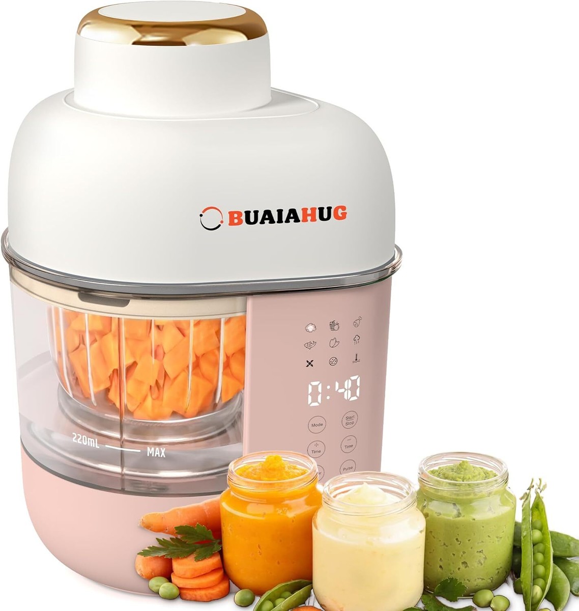 10oz Baby Food Maker,10 in Baby Food Processor Puree Machine, Steamer,  Blender