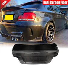 For BMW 1 Series E82 128i 135i M 2008-2013 Real Carbon Rear Trunk Lid Cover Trim