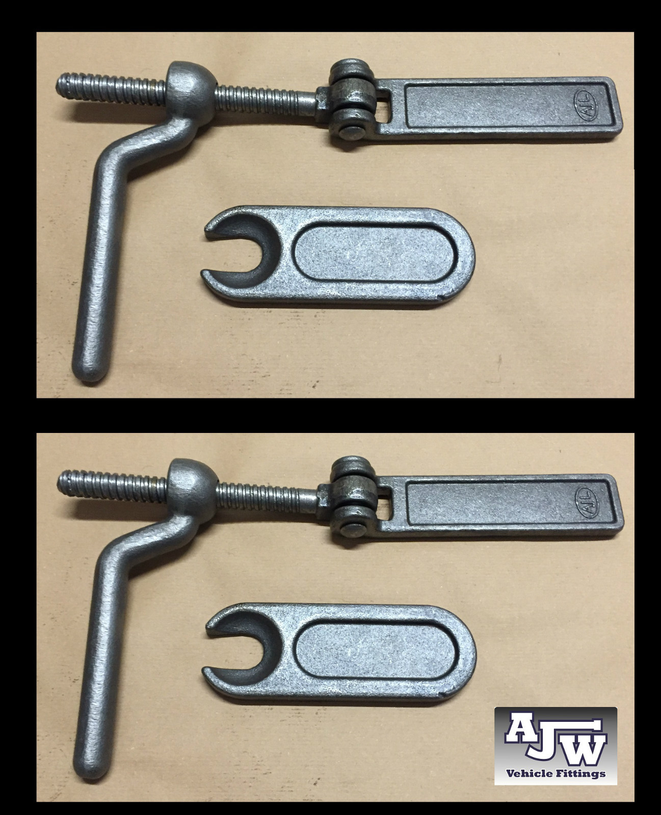 2 Ramp Fastener Hinge & Plate Weld On ACME Cattle Horsebox Trailers