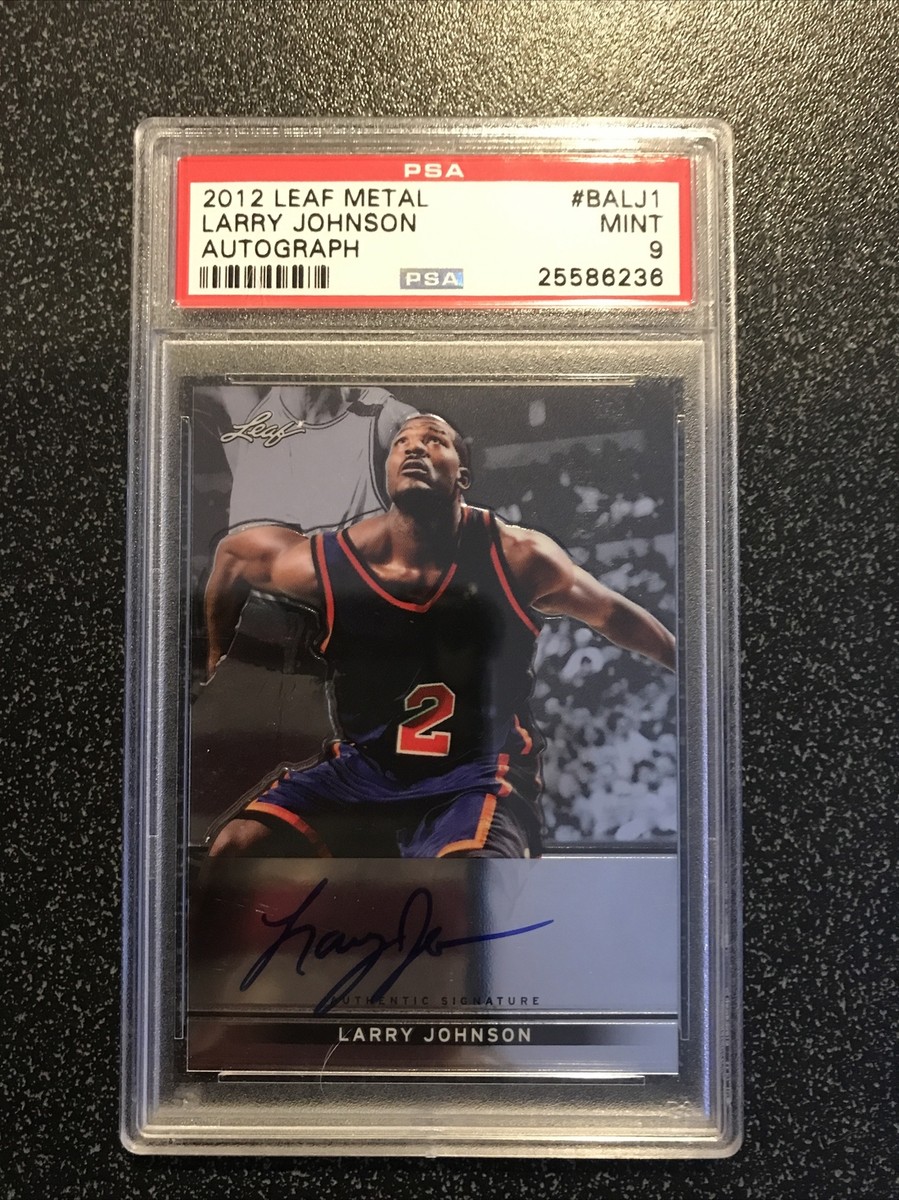 LARRY JOHNSON 2012-13 Leaf Metal AUTO CARD# BALJ1 GRADED PSA