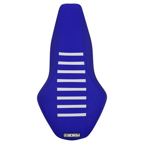 2006-2012 Suzuki LTR 450/ LTR450 gripper seat cover all BLUE w/ WHITE ribs #194 - Picture 3 of 5