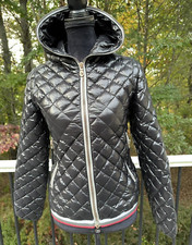Duvetica Womens Hooded Quilted Down Puffer Jacket Size 38 Xxs