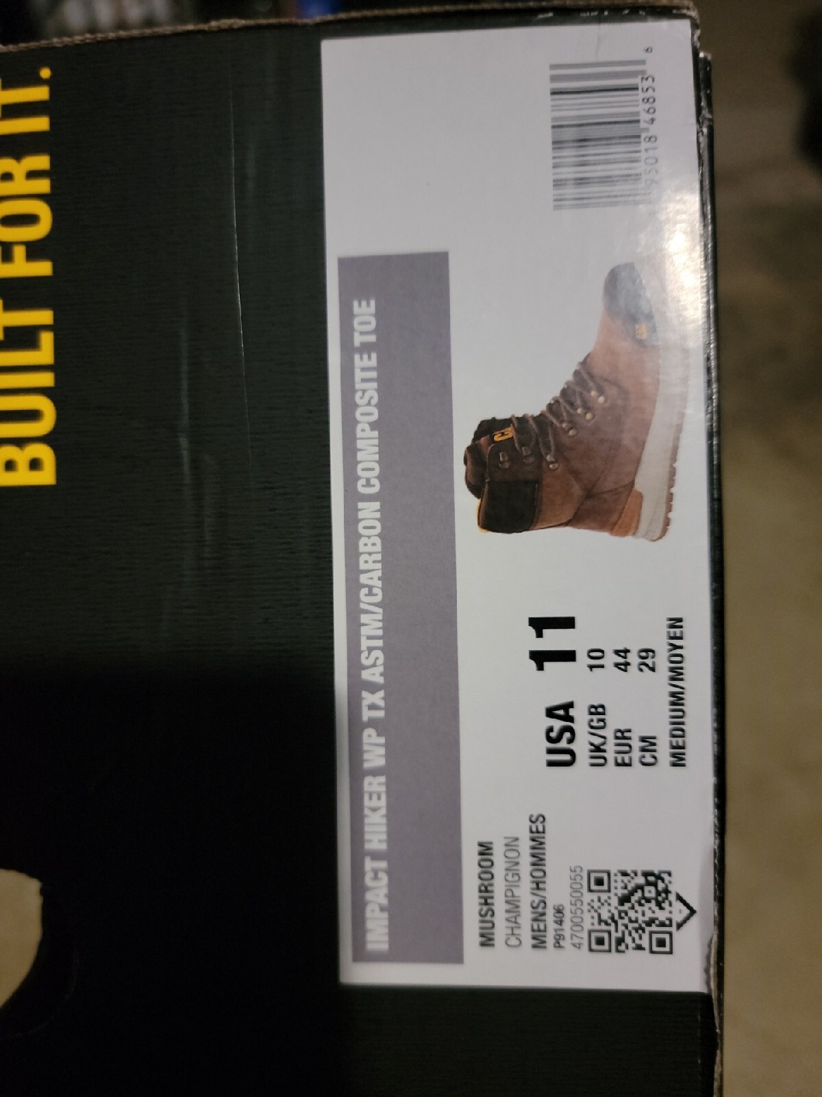 Caterpillar Men's Waterproof Composite Toe Hiker Work Boots P91406 image 4