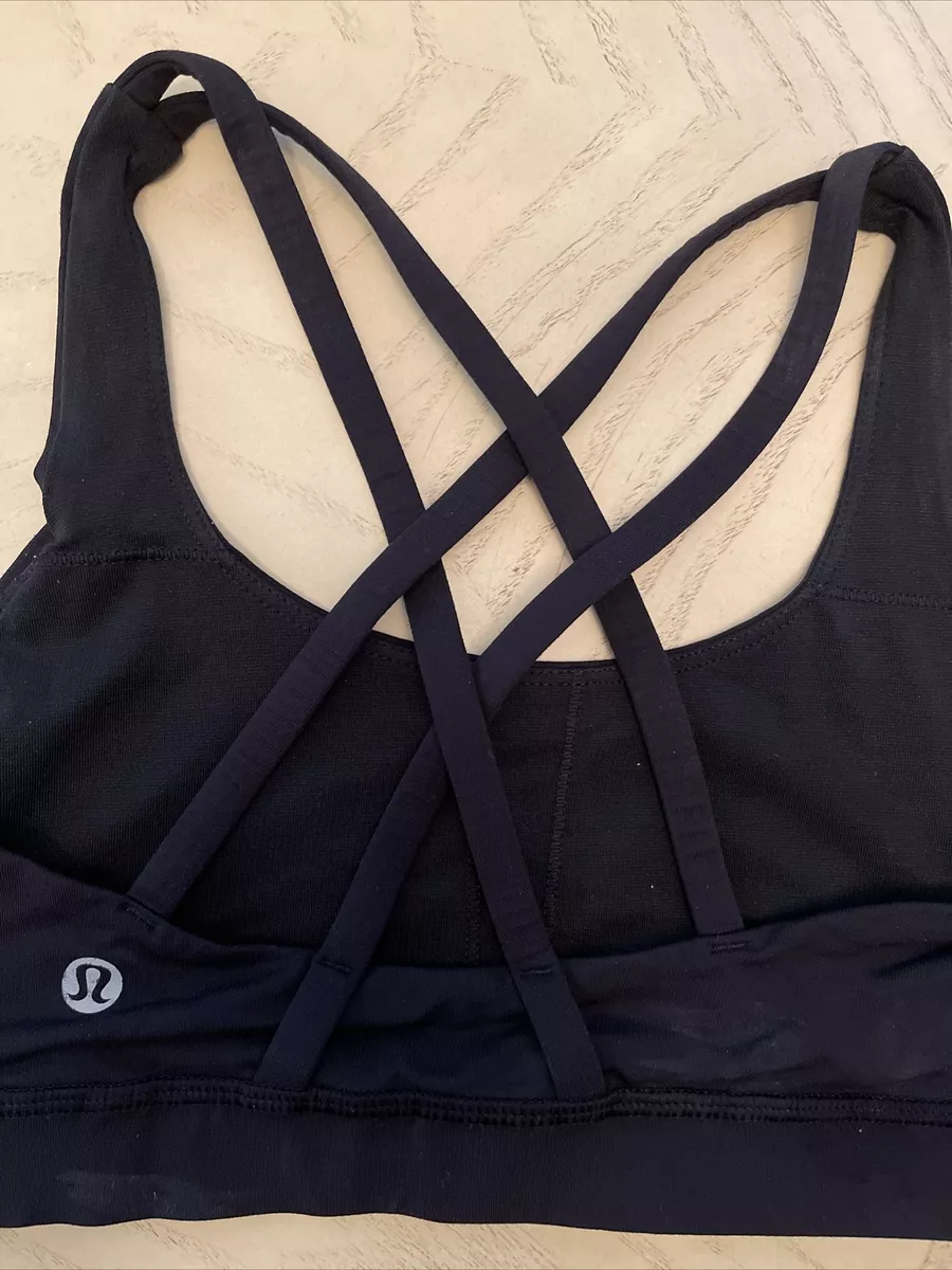 Lululemon Women's Energy Sports Bra Top Racerback Criss Cross