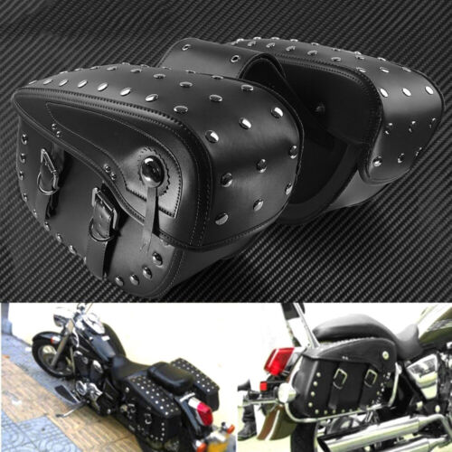 2pcs Motorcycle PU Leather Side Tool Saddle Bag For Honda Rebel CMX 300 500 1100