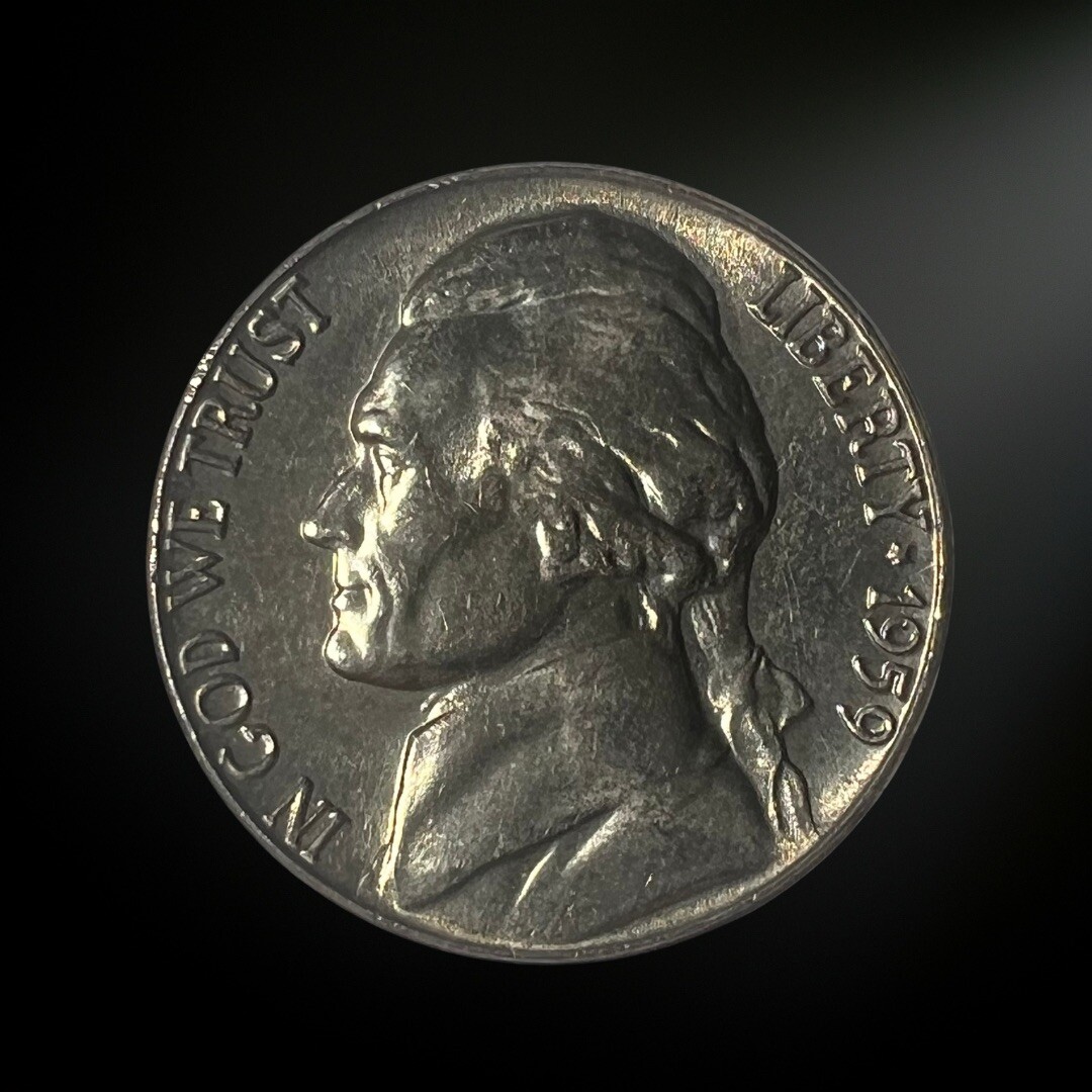 1959 Jefferson Nickel BU Brilliant Uncirculated Philadelphia Mint