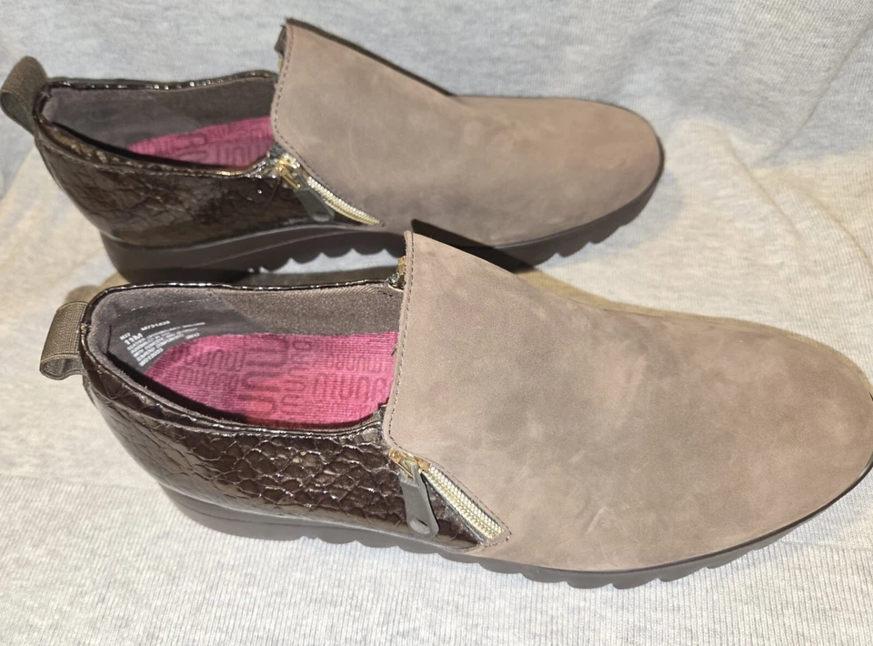 NUEVO Munro Kit Marrón Alambre Estampado Animal Zapatos Sin Cordones Para Mujer Talla 11 Foto 4 de 4