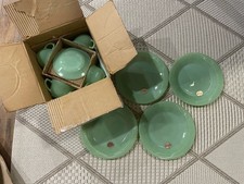 Fire King Jadeite 12 Piece Starter Set Pristine Unused Original Branded Box 1950
