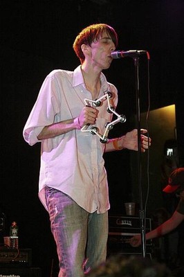 Singer Bradford Cox of Deerhunter performs during CMJ Music Marath- Old Photo 1