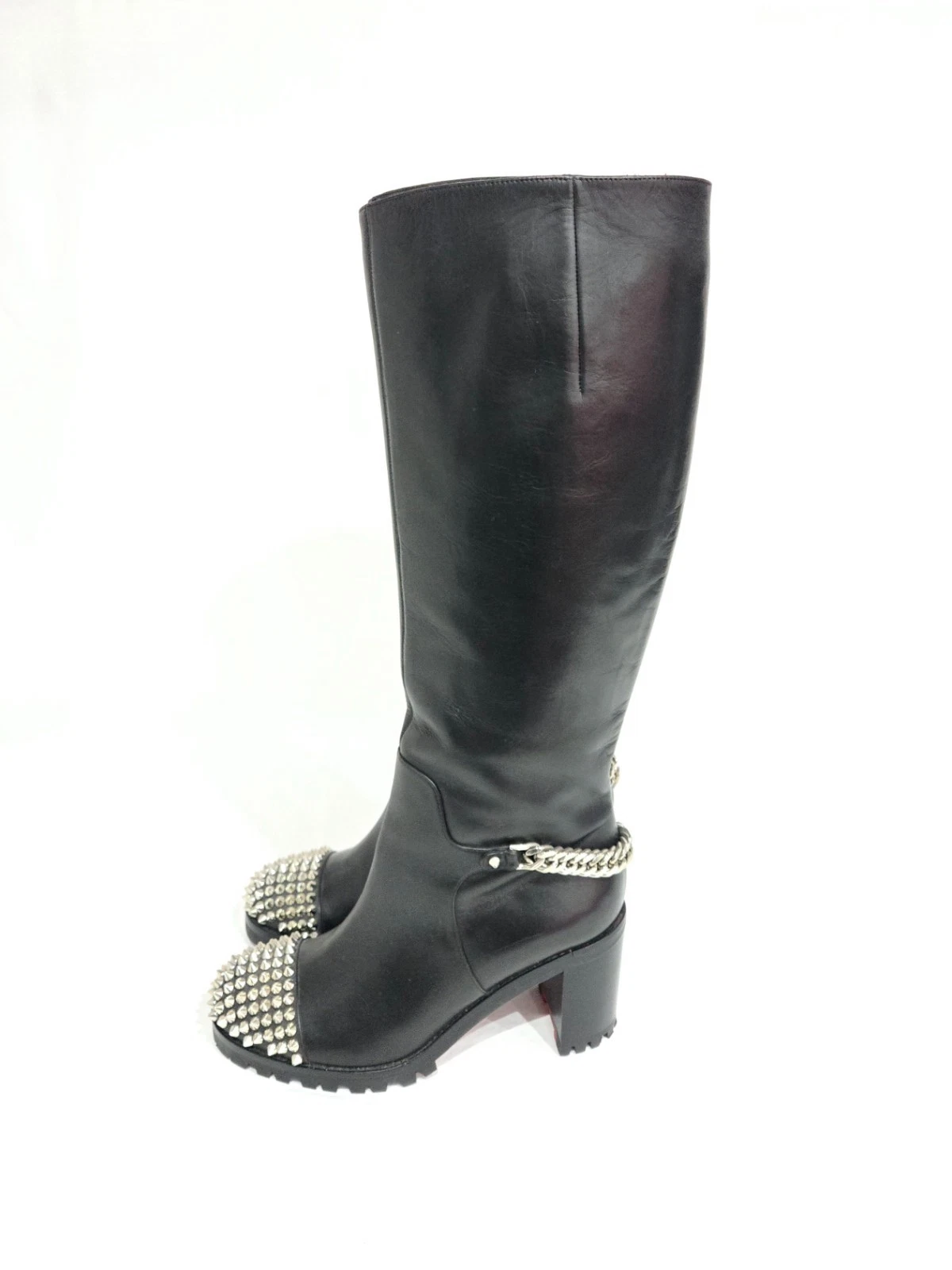 Christian Louboutin — Christian Louboutin Black Leather Platform Boots 36 (EU) / 3 (UK)