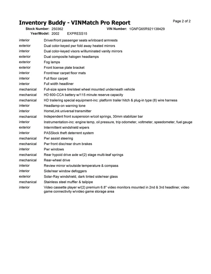 Used Power Steering Pump fits: 2002 Chevrolet Express 1500 van  Grade C - Image 2 of 4