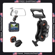 Rearview Mirror Dash Cam Mount Aluminum Adjustable Bracket For Rove R2-4k Rearview Mirror Dash Cam Mount Aluminum Adjustable Bracket For Rove R2-4k