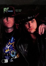 Gilby Clarke Signed Guns N' Roses RIP Teaser Magazine Photo Beckett