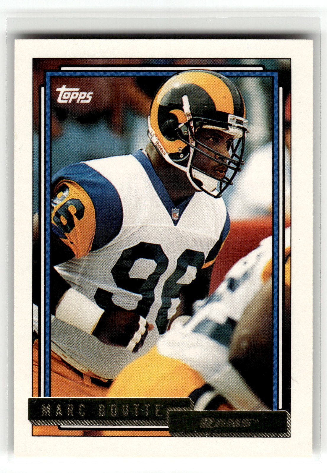 Marc Boutte 1992 Topps #697 Rookie Los Angeles Rams Gold RC