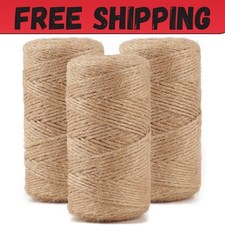 984 FT Natural Jute Twine, Twine String, 3ply Thin Ribbon Hemp Twine, Twine for