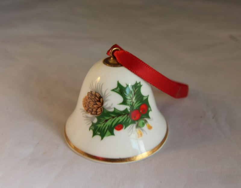 Royal Tara Christmas Bell Porcelalin  Ornament Galway Ireland