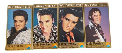  Elvis Presley VHS Golden Hits Sammlung 4 Kassetten 60er 70er Jahre  RAR 