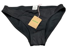 Boden Womens Classic Black Bikini Bottoms Recycled Nylon Swimwear Size 12