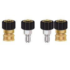 Pressure Washer Adapter Nozzles 3/8 inch to M22 for Pump and Hose Connection
