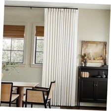 Pinch Pleated Linen Curtains 102 Inches Long 60"W x 102"L Pack of 1 Natural
