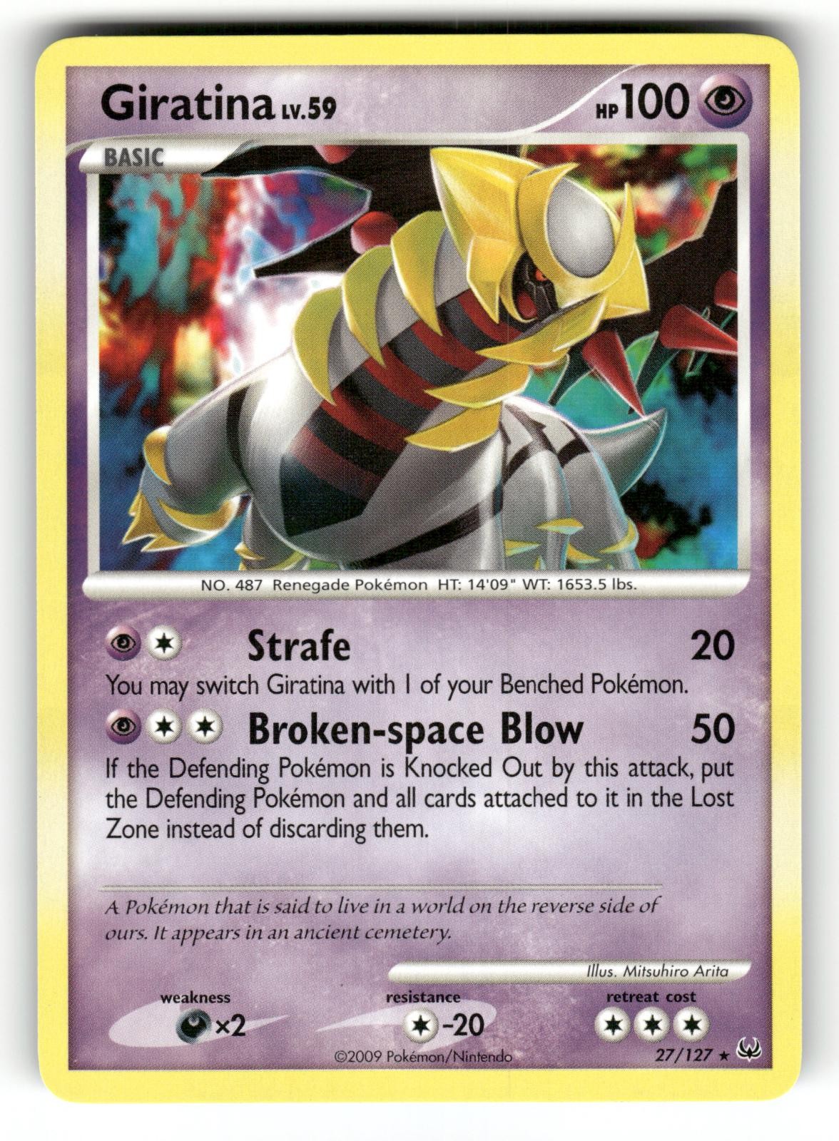 Giratina NM 27/127 Platinum Pokemon Rare Regular