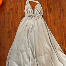 Show me your MuMu Luna halter dress gray blue size small
