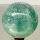 2120G Natural green fluorite Quartz Sphere Crystal Energy Ball Reiki Healing — photo 4