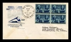 DR JIM STAMPS US COVER POSTAGE STAMP CENTENARY FDC SCOTT 947 BLOCK HF CACHET