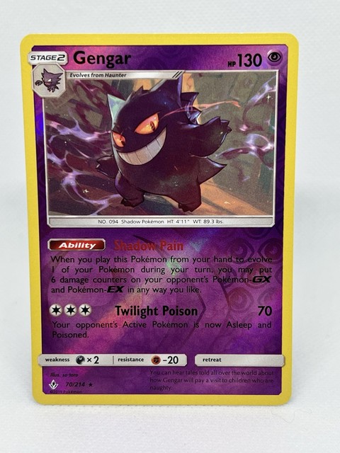 Gengar [Reverse Holo] #70 (Unbroken Bonds (2019))