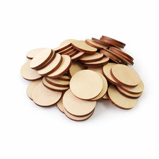 Wooden Circle Disc Blanks – Birch Plywood 3 cm – Craft Shape Circles (50 pcs)