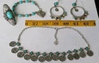 Vintage/Modern Faux Turquoise Costume Jewelry Lot Southwestern wear at one time