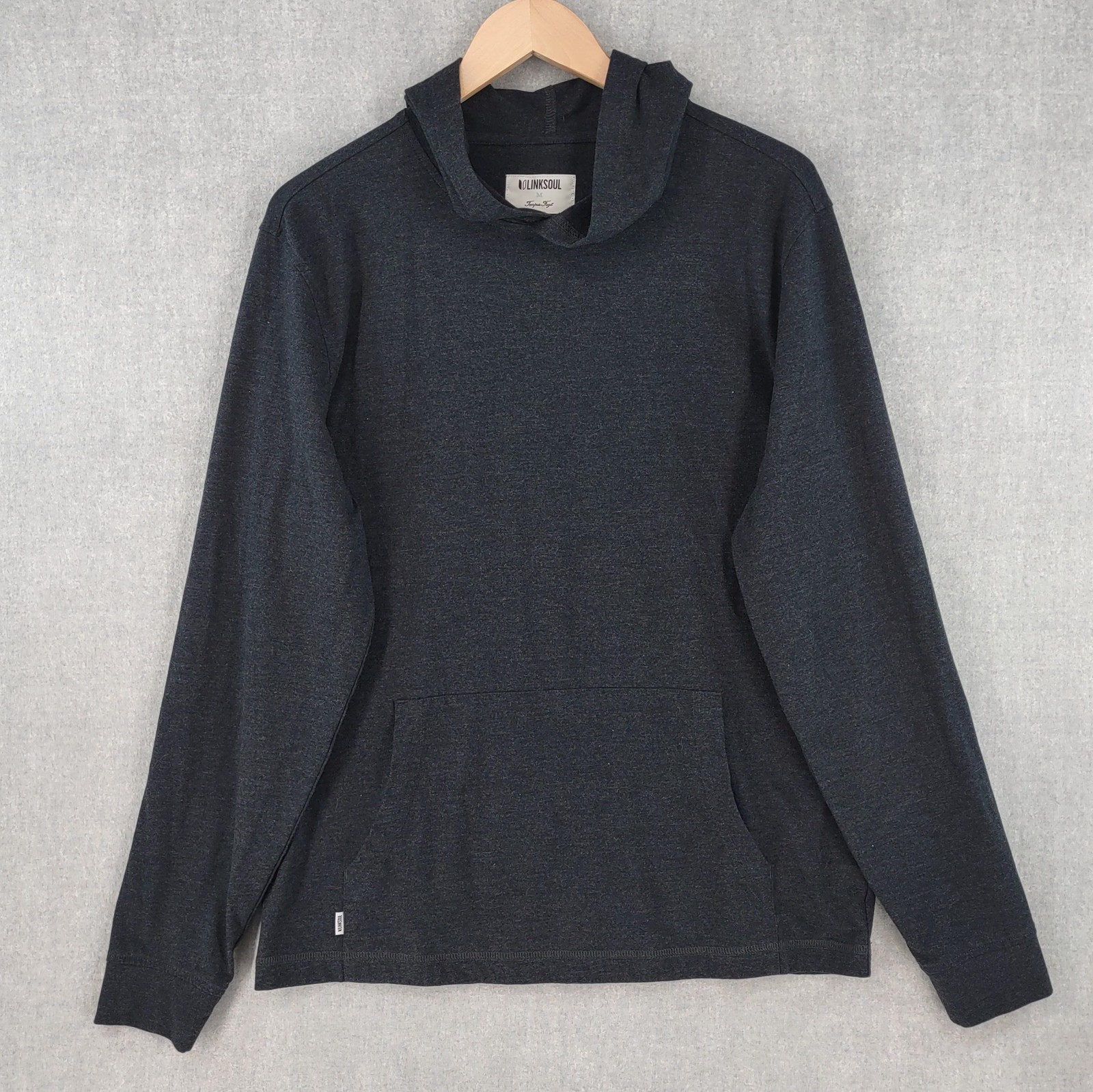 Linksoul Pullover Hoodie Mens Medium Tempus Fugit Athletic Golf Kangaroo Pocket