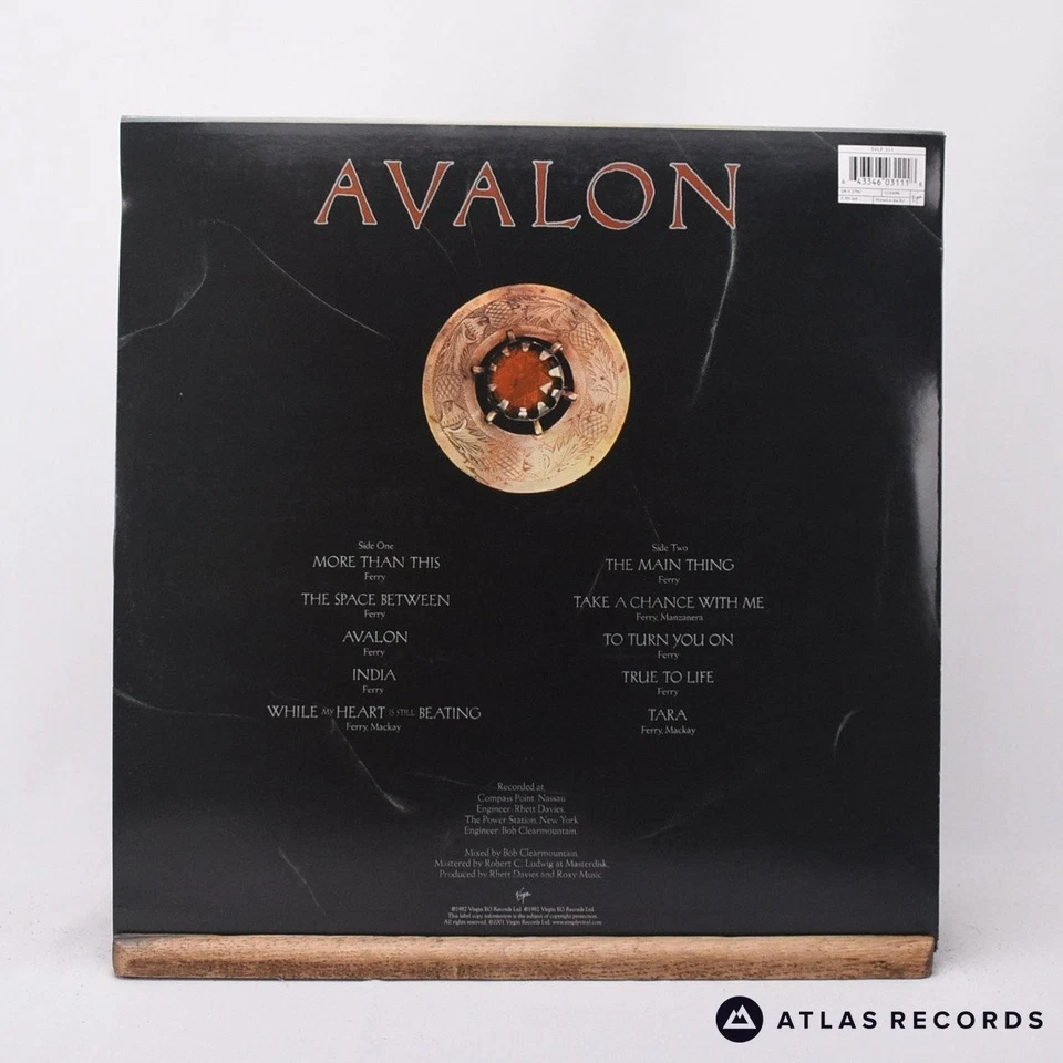 Roxy Music Avalon 1A1 1B1 Limited Edition Reissue LP Album Vinyl Record - EX/EX - Image 3 of 4