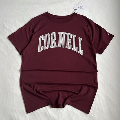 Brand New Cornell University Short Sleeve Geaphic Tee Shirt Burgandy Red Large