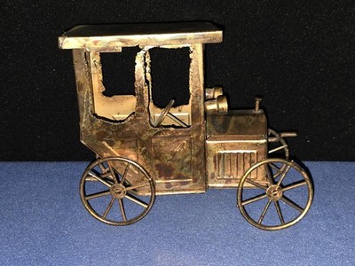 Vtg Copper Model T Car Motion Music Box -Fly Me to the Moon