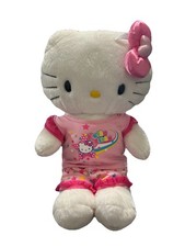 Build a Bear Hello Kitty Plush with Bow 2009 PJ Pajama Set 18  Gently Used