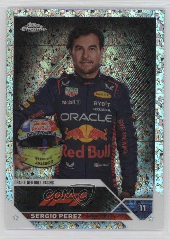 2023 Chrome Formula 1 F1 Drivers Mini-Diamond Refractor /299 Sergio Perez #9 5y7