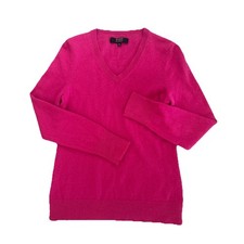 Alex Marie Cashmere Sweater Womens Medium Pink Quiet Luxury Preppy Pullover