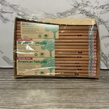 Lot of 36 Vintage NOS Faber Castell American Naturals No 2 Pencils Real Wood USA