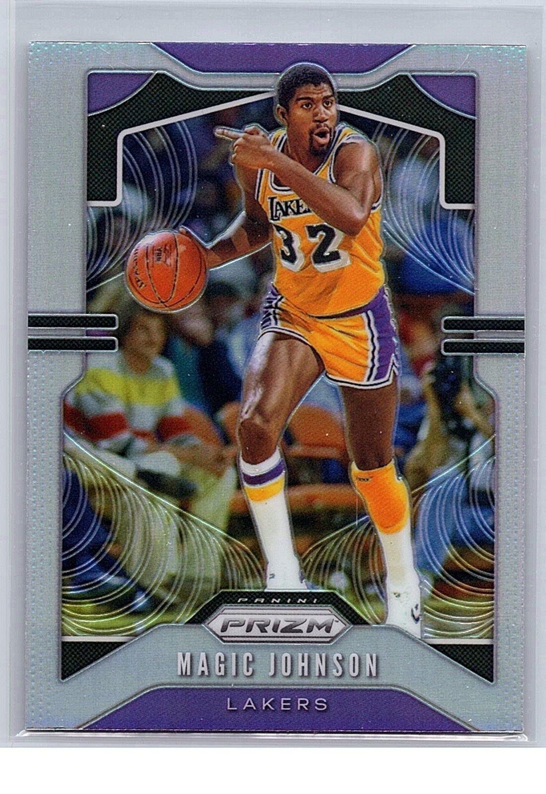 2019-20 Panini Prizm Silver #25 Magic Johnson Prizms Lakers HOF SP NM-MT