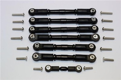 GPM TRAXXAS Slash 4x4 Aluminium Spurstangen Set schwarz (7 Stk.) / GPMSLA160PBKB
