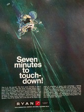Apollo Era Space Exploration Picture Vtg Magazine Ad Seven Minutes To Touchdown