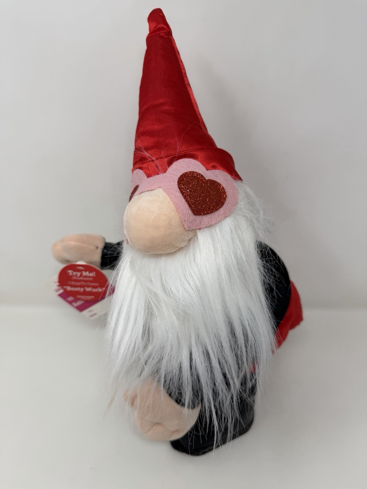 Valentine's Day 16" Dancing Animated Sing & Twerk Gnome Hearts "Booty Wurk"