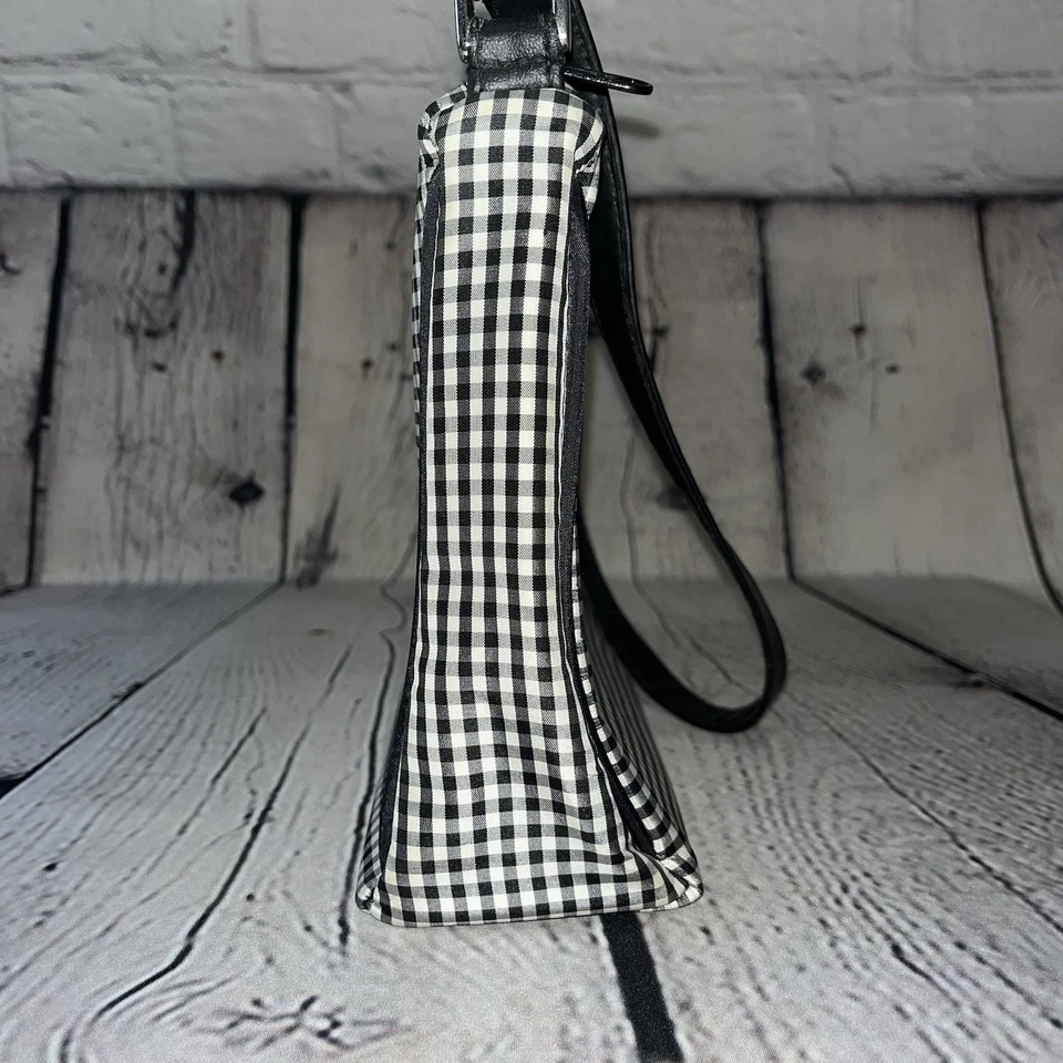 Винтажная черно-белая сумочка Y2K Kate Spade цвет имбирь - Изображение 4 из 4