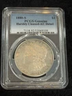 Morgan Silver $1 Dollar Coin PCGS Cleaned AU DETAIL