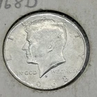 1968-D Kennedy Half Dollar silver coin No Reserve