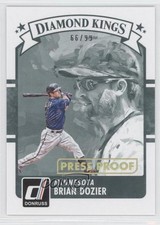 2016 Panini Donruss Diamond Kings Press Proof Gold 66/99 Brian Dozier #17 0a7