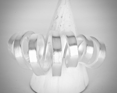 Bastian Inverun 12490 großer Statement-Ring mit Spirale in Sterlingsilber UVP 265 £